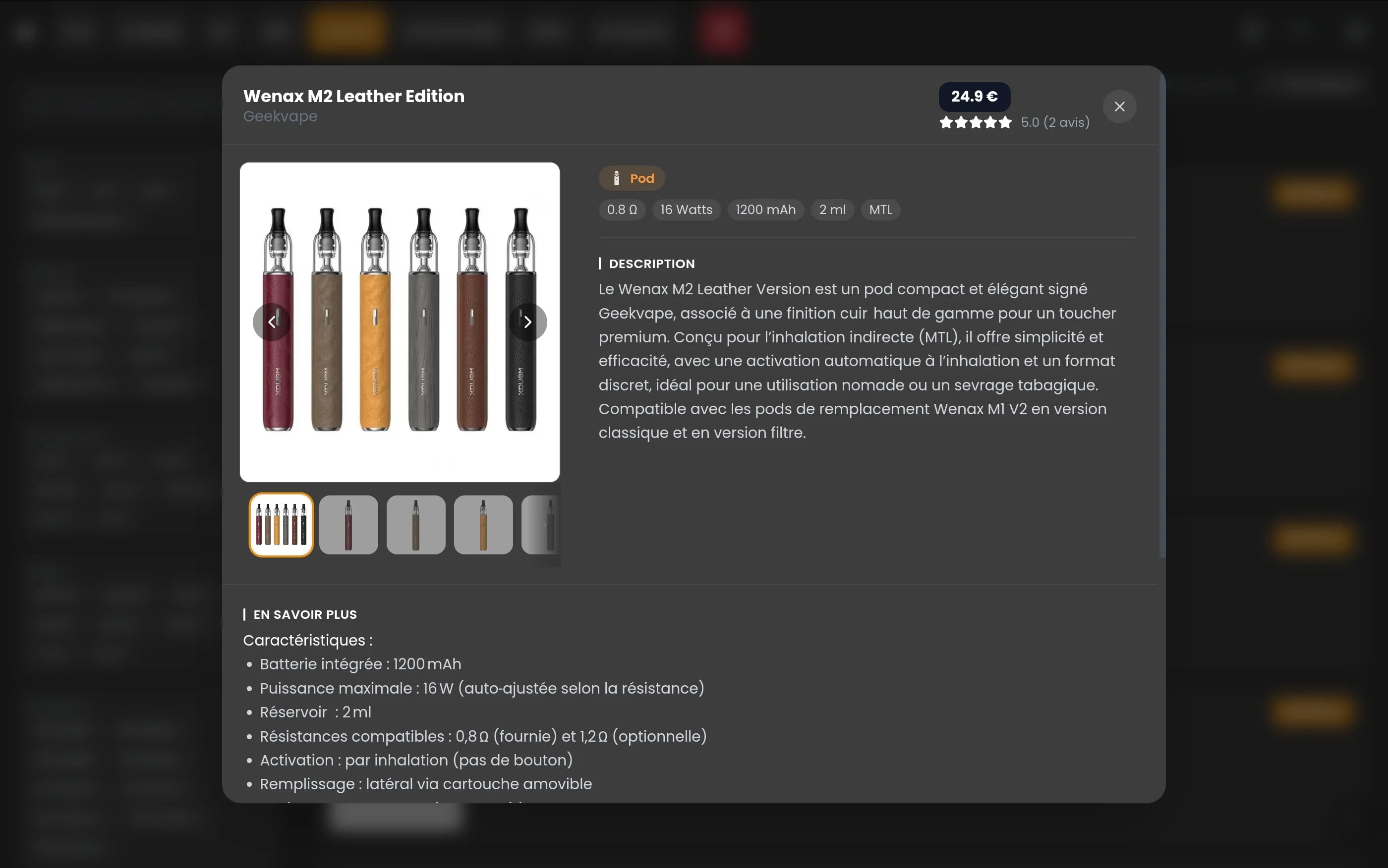 SYLVINIO — Aperçu du menu digital — Vue 3
