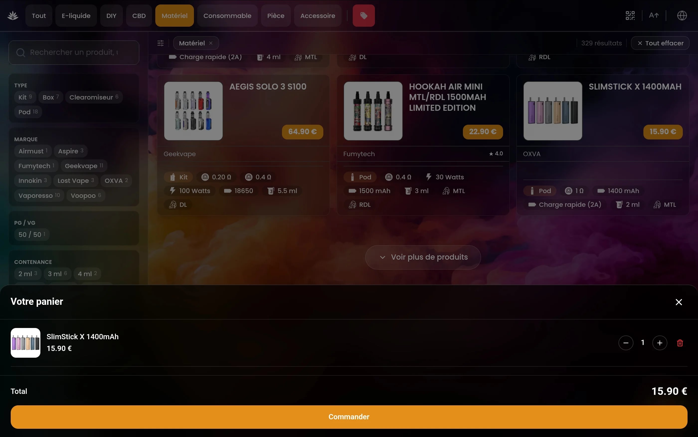 Click & Collect Sylvinio — Vue 2